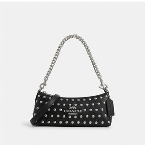 Coach Charlotte Shoulder Bag With Rivets